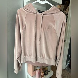 Victoria secret hooded cropped sweatshirt